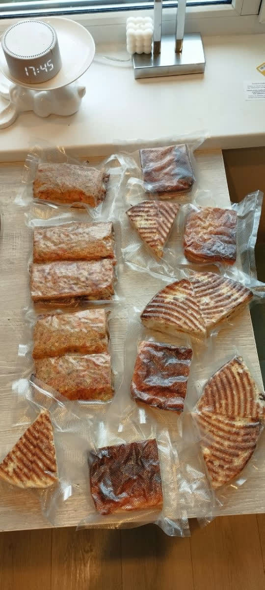 Вакуумные пакеты с запеканками и лепёшками
